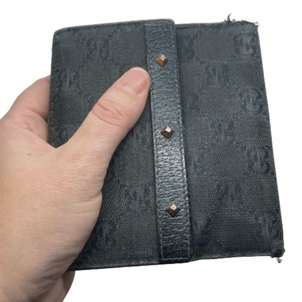 Authentic Gucci Black Canvas & Leather Double Sided Bifold Wallet **FLAWS** - Picture 12 of 12